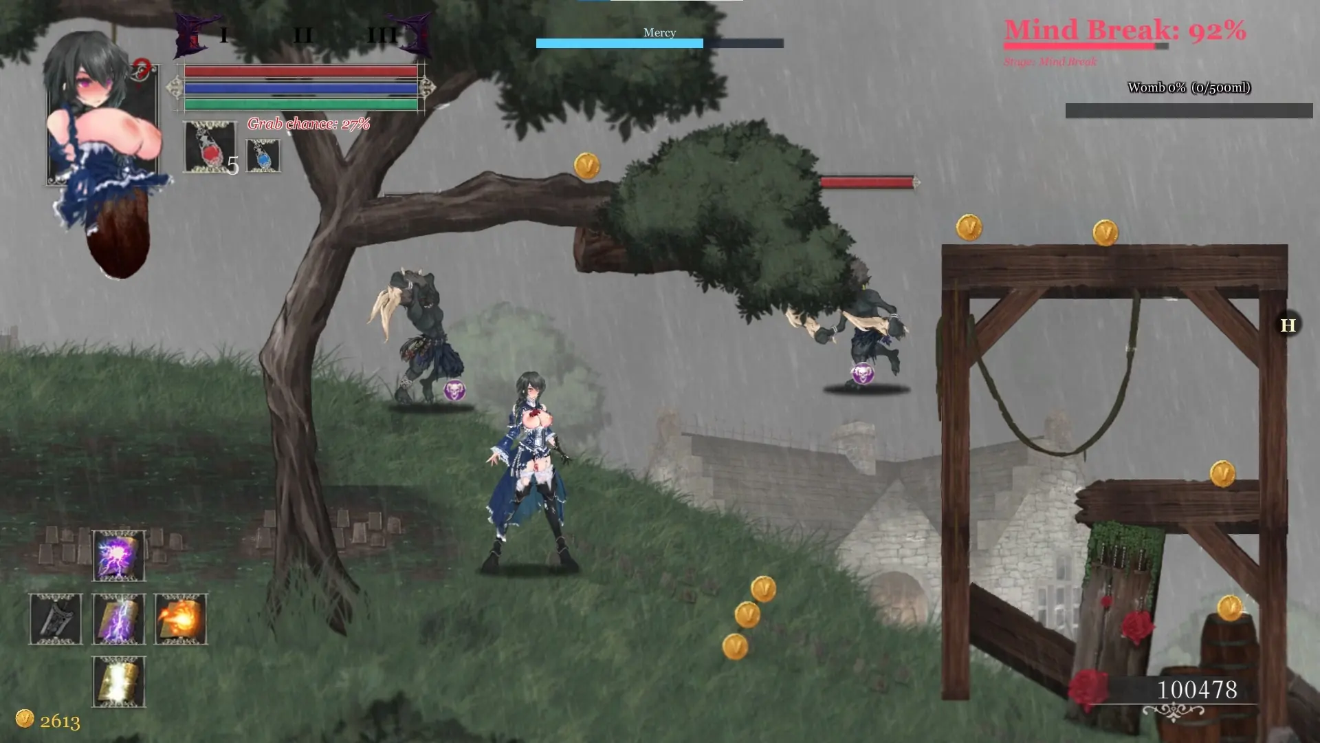Night of Revenge “HELLGATE: Descent Into Darkness” gameplay screenshot 9 (Ren'Py adult game) by NoXeKeeper – free download