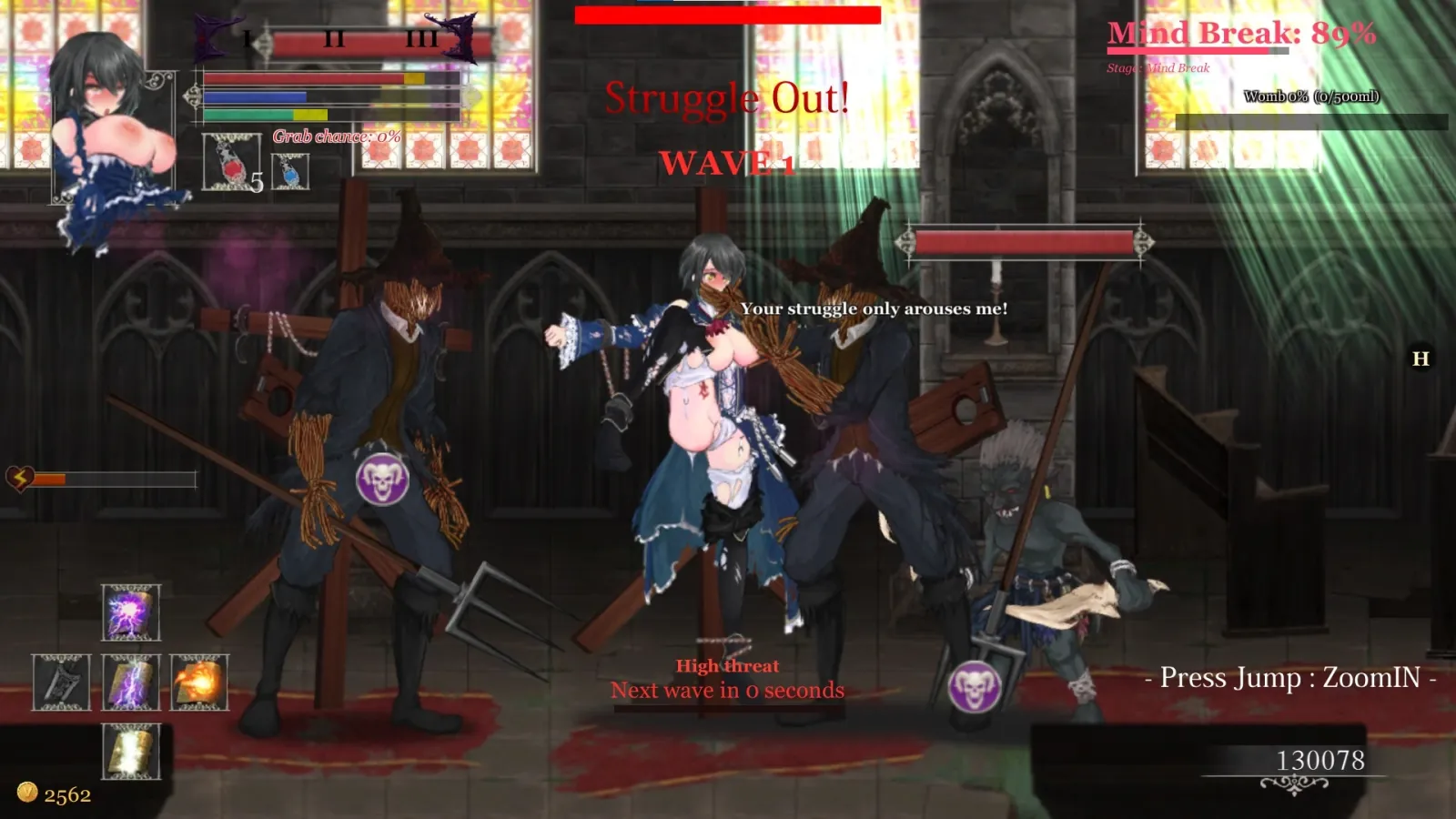 Night of Revenge “HELLGATE: Descent Into Darkness” gameplay screenshot 18 (Ren'Py adult game) by NoXeKeeper – free download