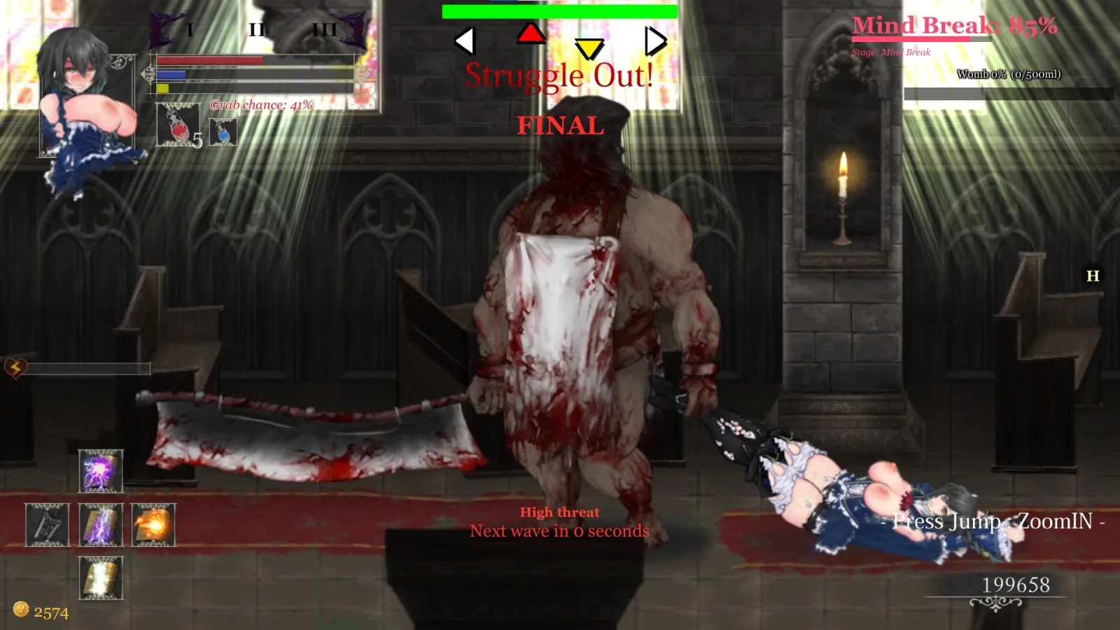 Night of Revenge “HELLGATE: Descent Into Darkness” gameplay screenshot 19 (Ren'Py adult game) by NoXeKeeper – free download
