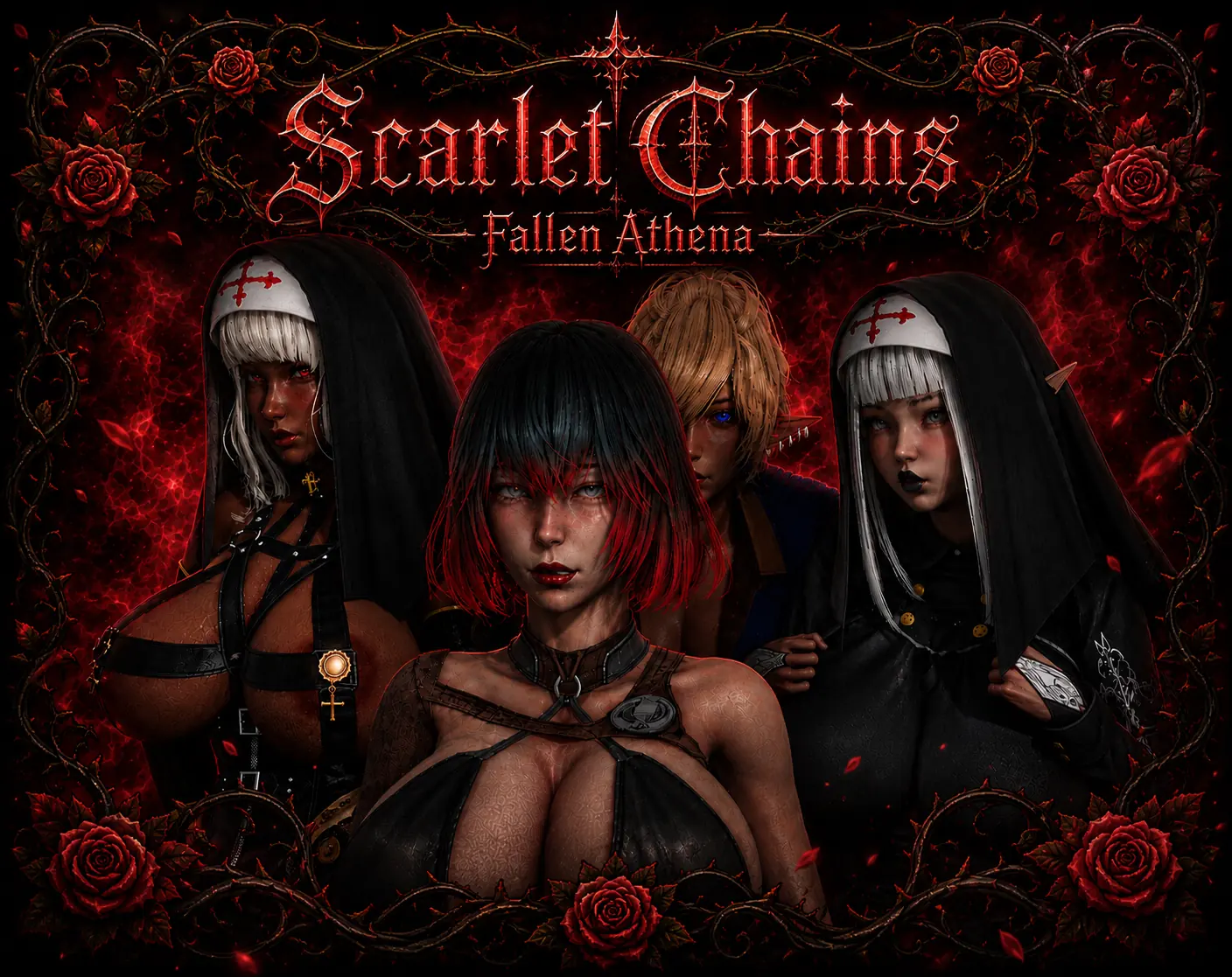 Scarlet Chains: Fallen Athena cover Demo 0.1.8b – Ren'Py adult game by FengyJoi free download