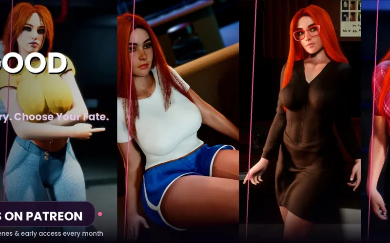 Bad Good Love cover 0.3 Extended – Ren'Py adult game by Mewgirl free download