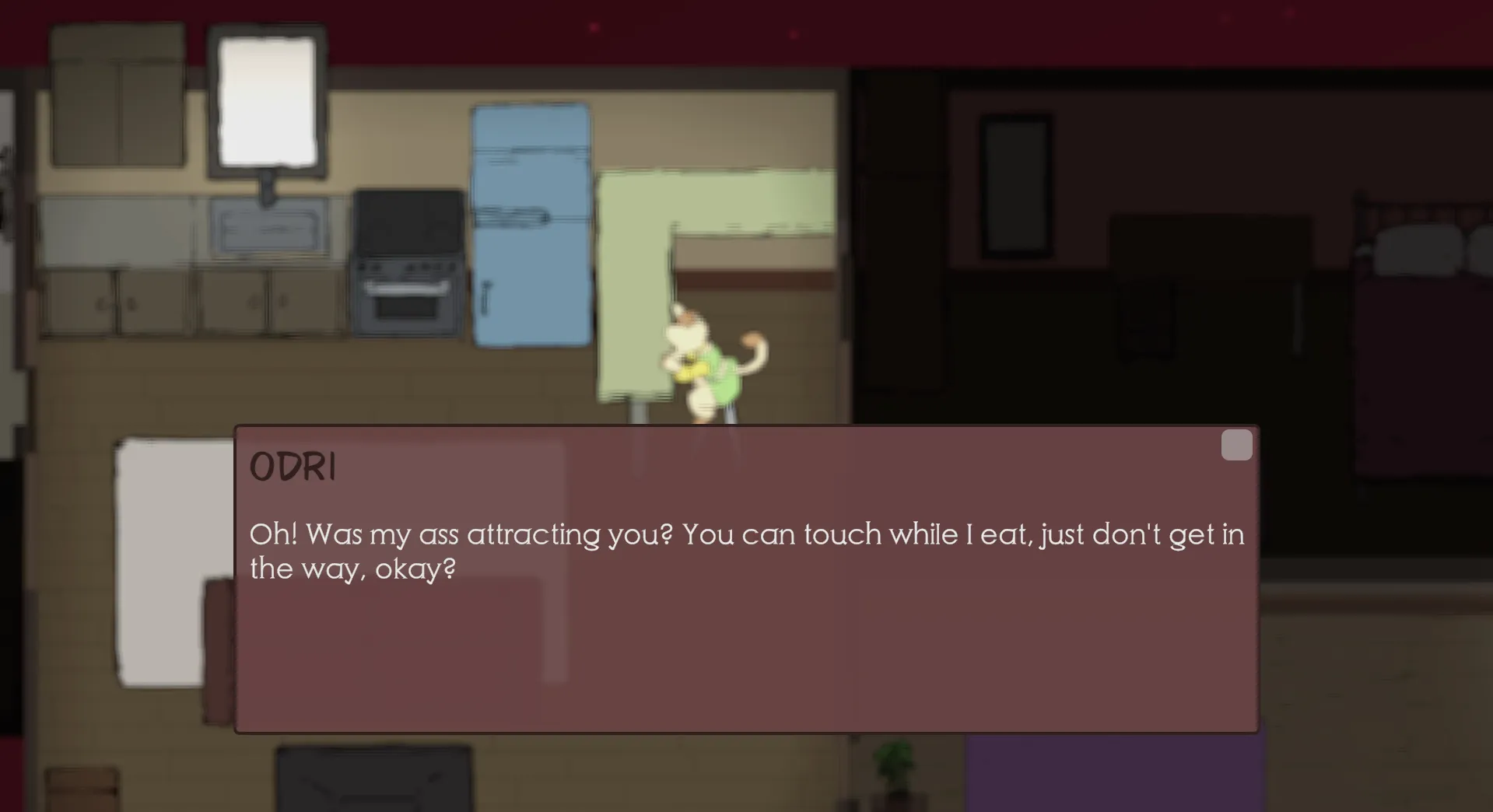 RoomSim gameplay screenshot 5 (Ren'Py adult game) by AngryFur – free download