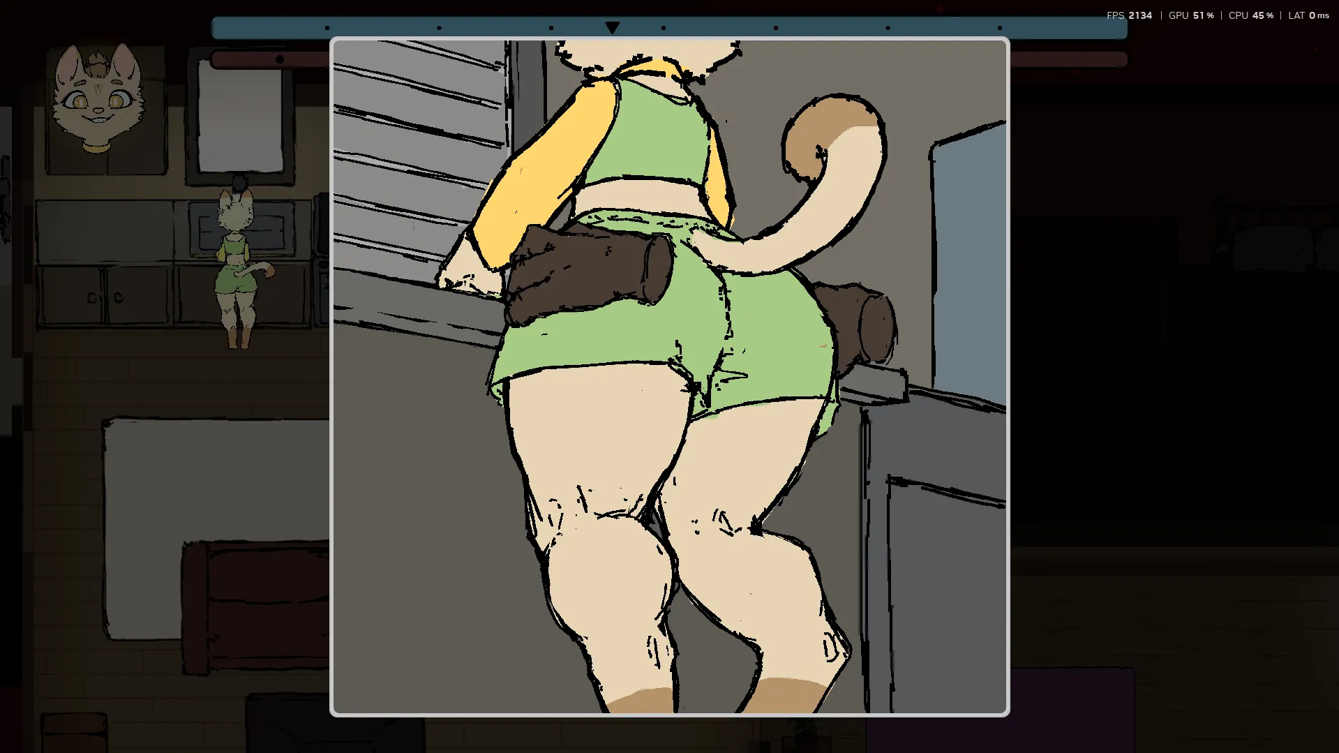 RoomSim gameplay screenshot 6 (Ren'Py adult game) by AngryFur – free download