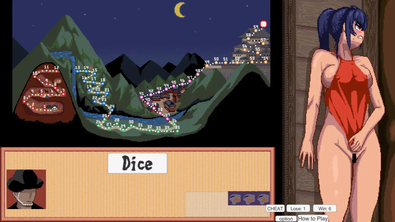 Advance! Special Investigation Kunoichi gameplay screenshot 1 (Ren'Py adult game) by ping – free download