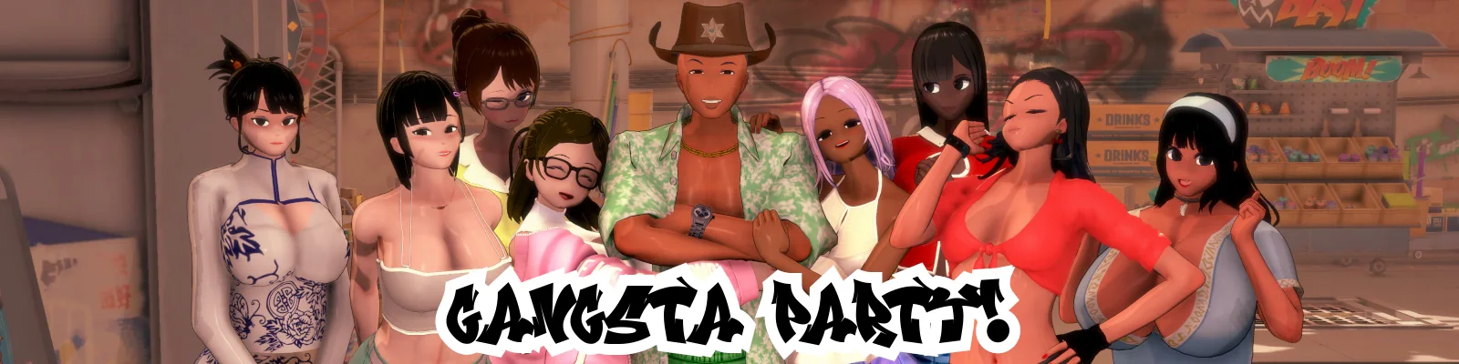 Gangsta Party cover 0.2.5 – Ren'Py adult game by Catman free download