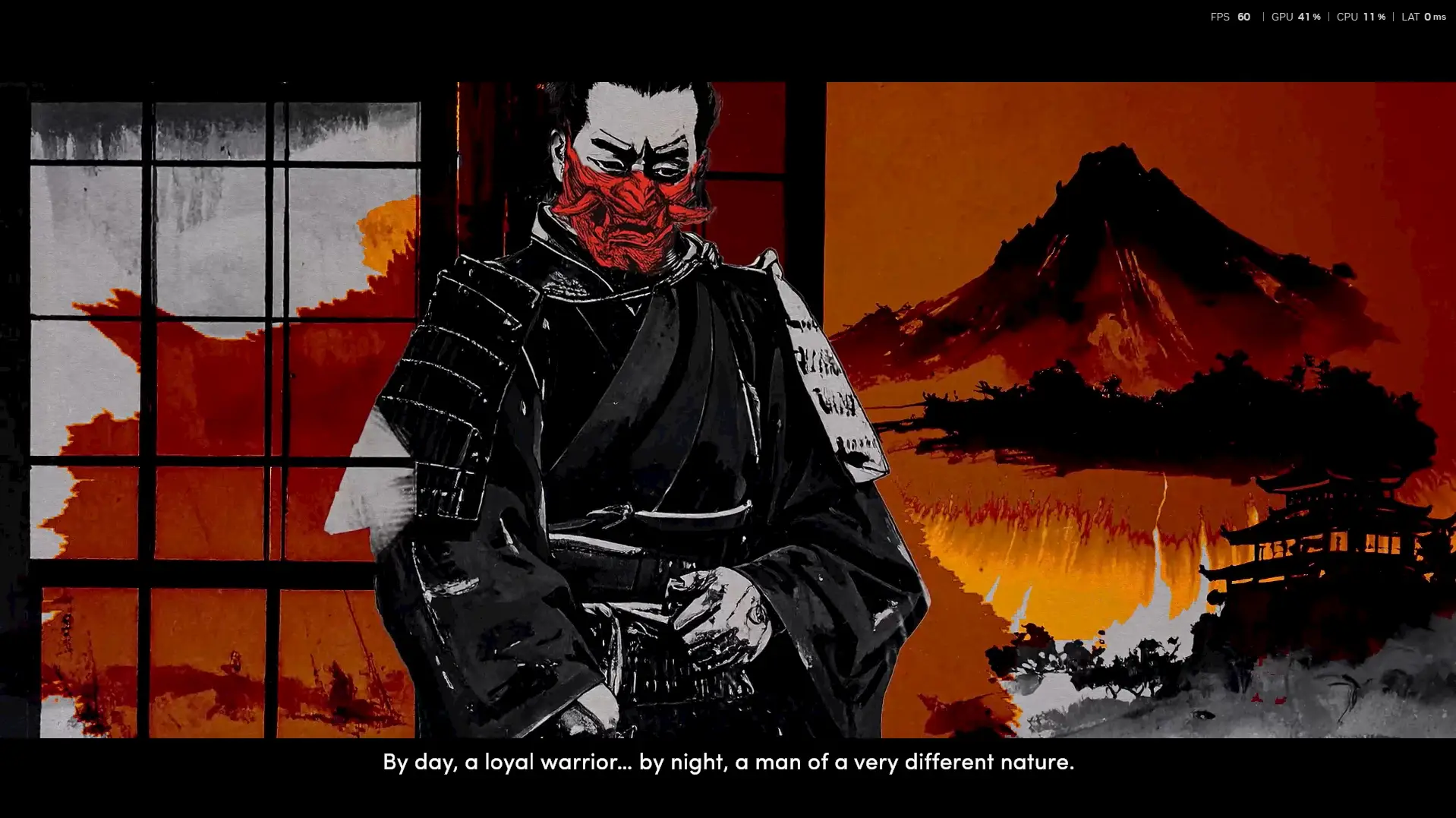 Red Masked Ronin: Desires and Shadows gameplay screenshot 2 (Ren'Py adult game) by Light Hunt Games – free download