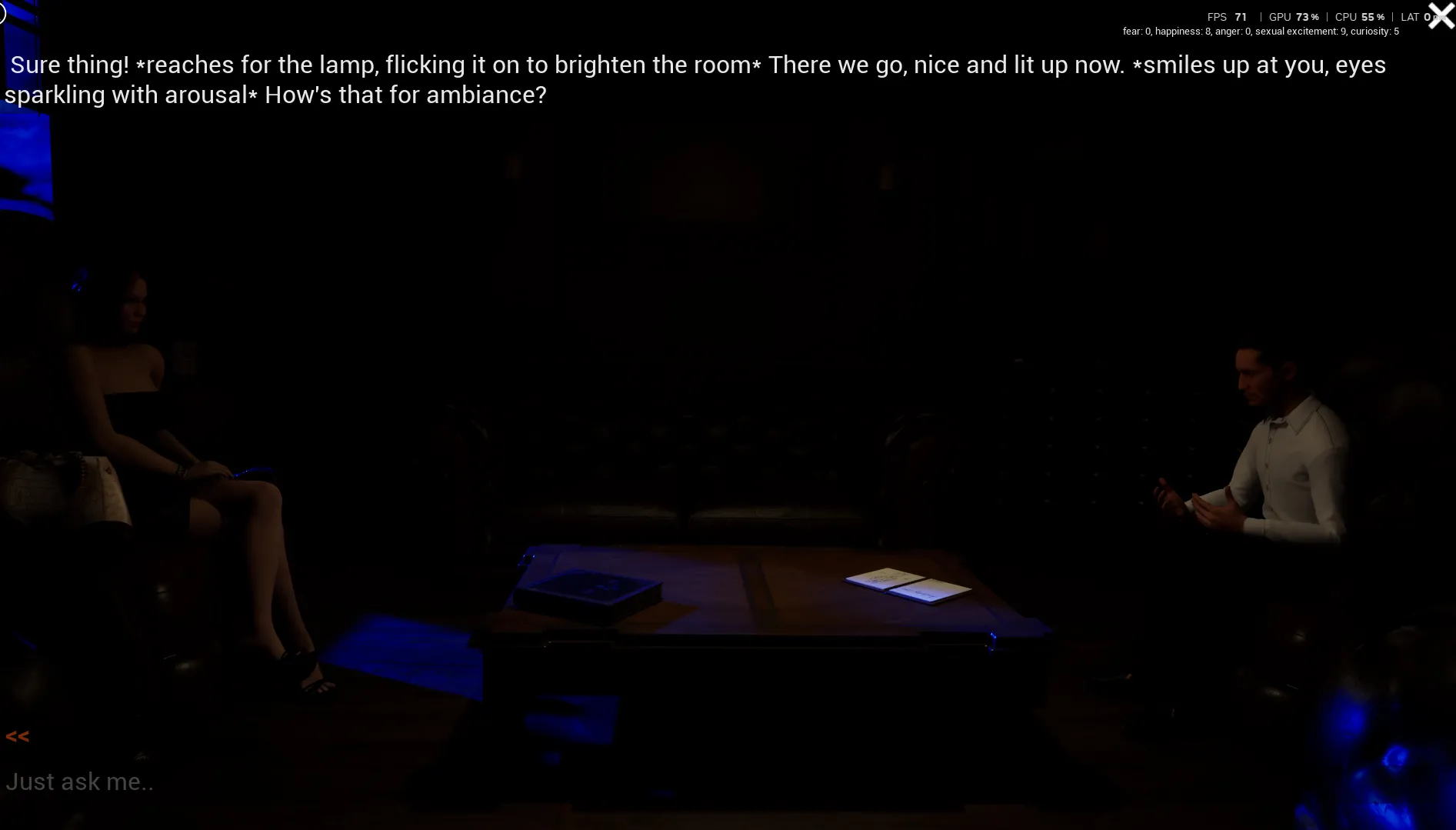 After Hours Session gameplay screenshot 7 (Ren'Py adult game) by Dachsby – free download