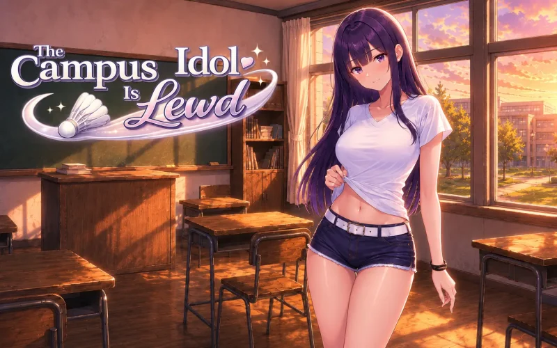 The Campus Idol Is Lewd cover 0.4.1 – Ren'Py adult game by Vinreverie free download