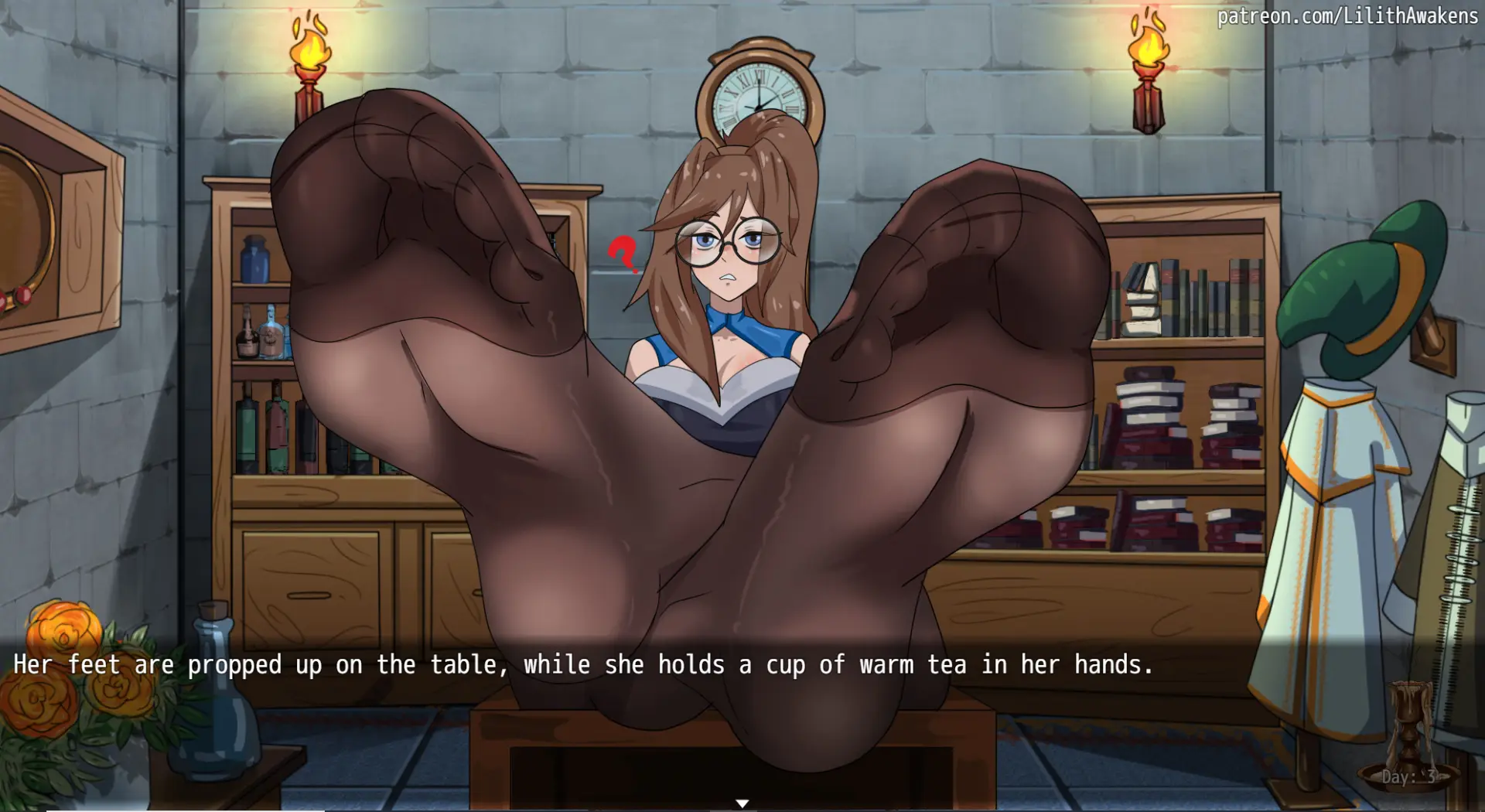 Lilith Awakens gameplay screenshot 6 (Ren'Py adult game) by ElatedOwl – free download
