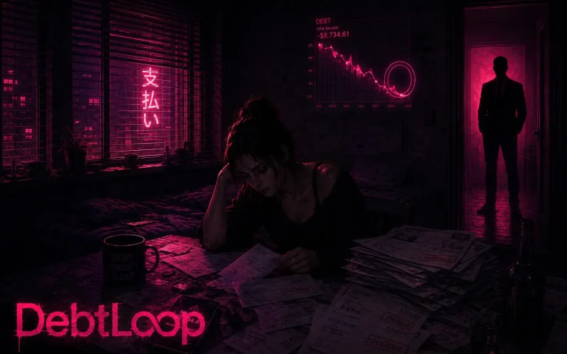 DebtLoop cover 0.6 – HTML adult game by YellowArachnid free download