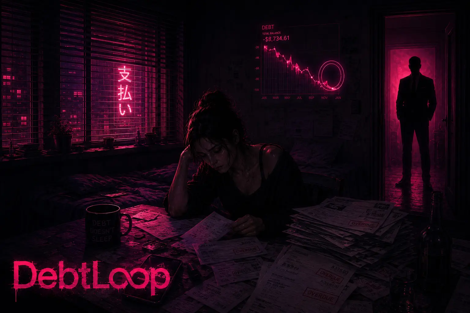 DebtLoop cover 0.6 – HTML adult game by YellowArachnid free download