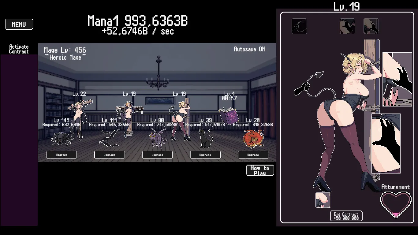 Succubus Click Simulator gameplay screenshot 3 (Ren'Py adult game) by aegistone – free download