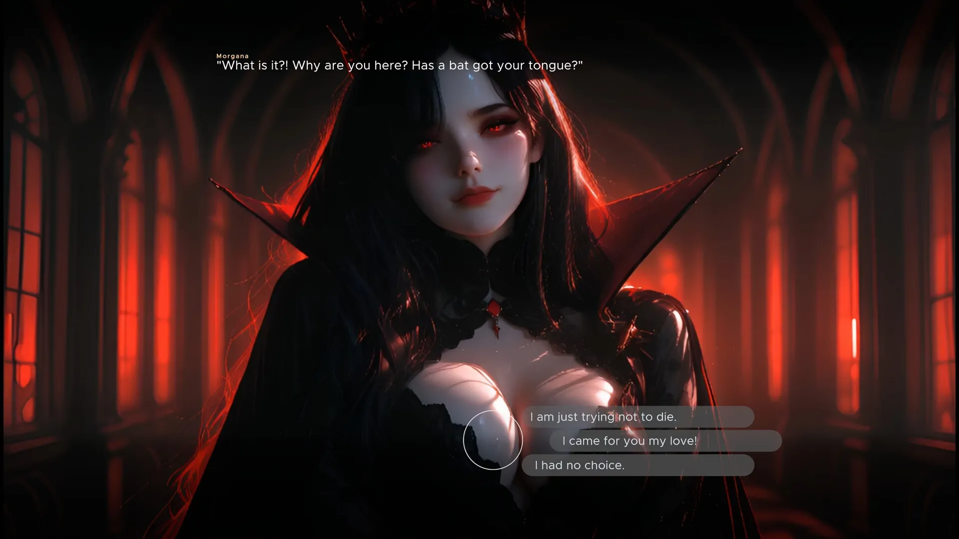 Vampire Mistress gameplay screenshot 2 (Ren'Py adult game) by Velvet Labyrinth – free download