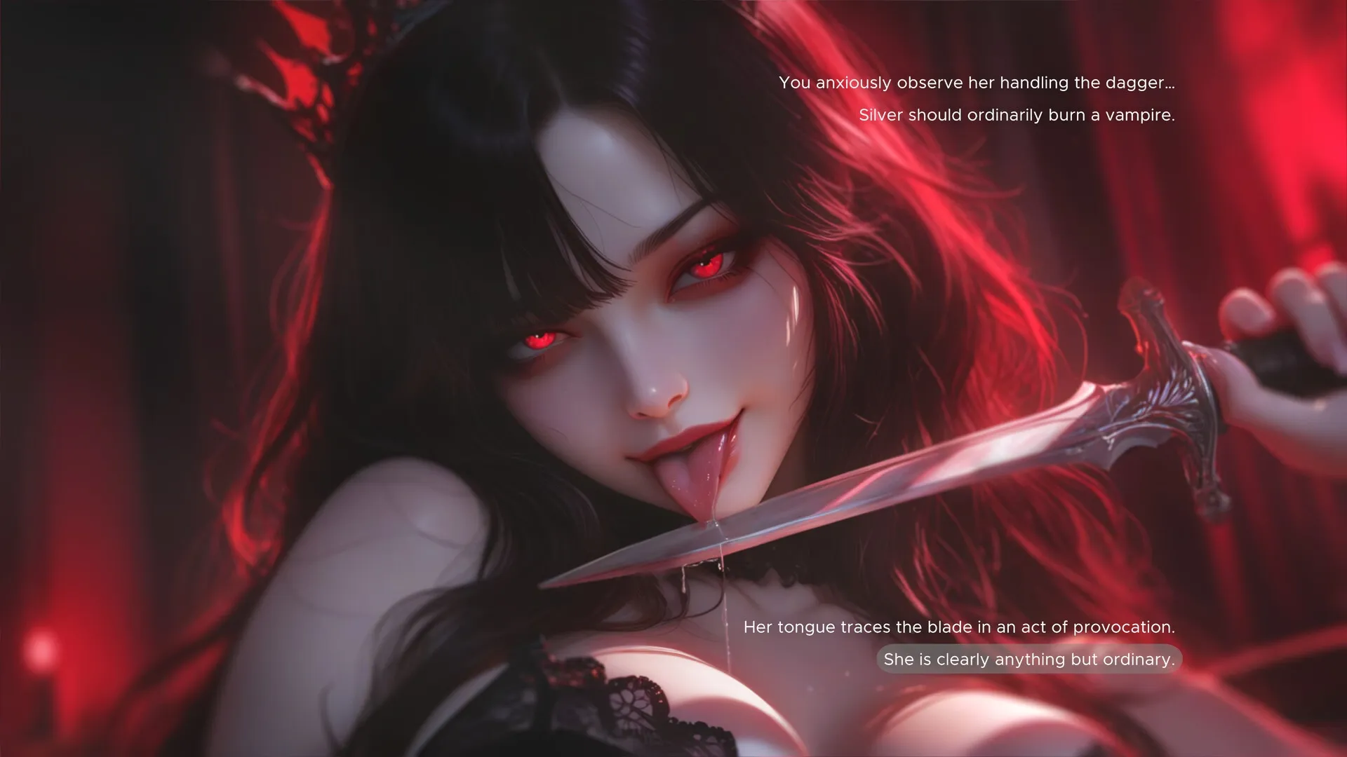 Vampire Mistress gameplay screenshot 5 (Ren'Py adult game) by Velvet Labyrinth – free download