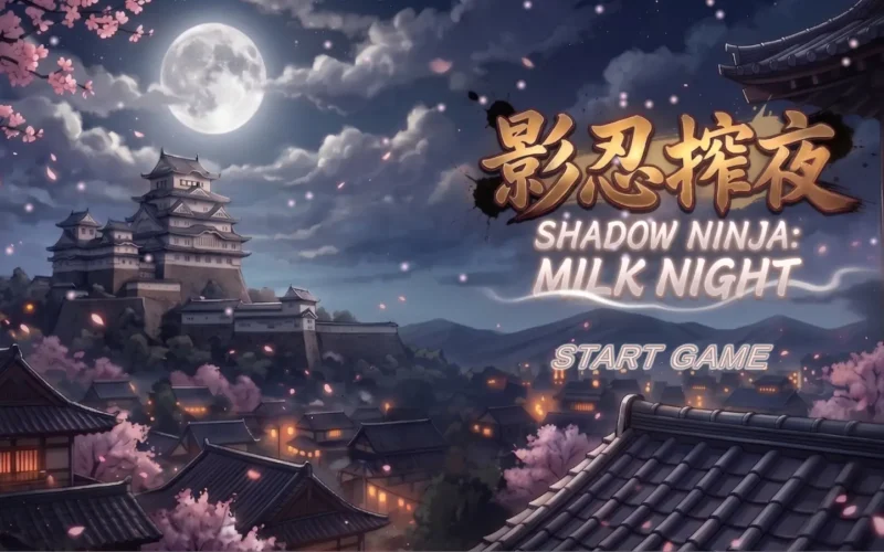 Shadow Ninja: Milk Night cover 0.1.8 – Ren'Py adult game by Yuri free download