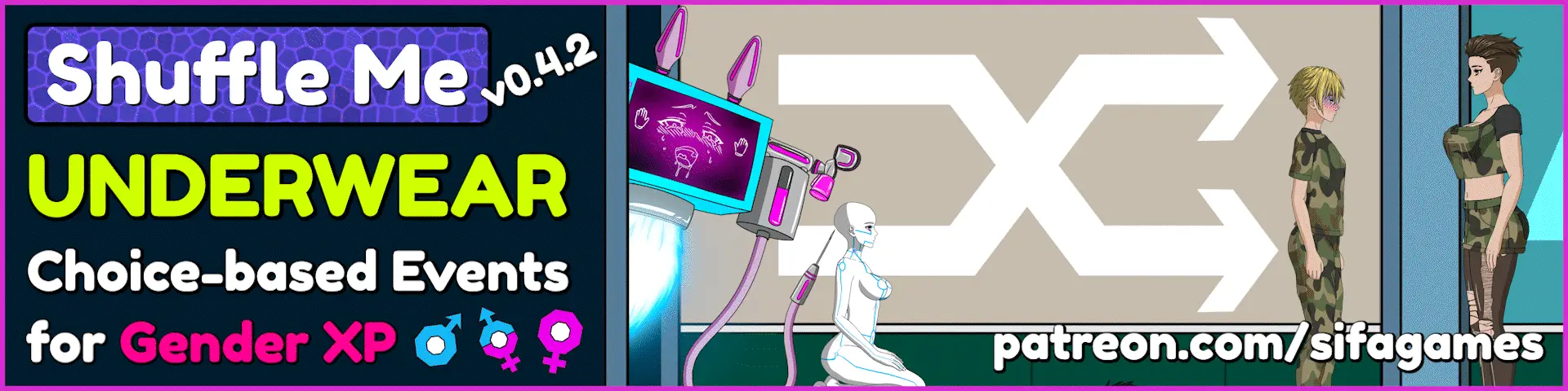 Shuffle Me cover 0.4.9 Public – Godot adult game by SifaGames free download