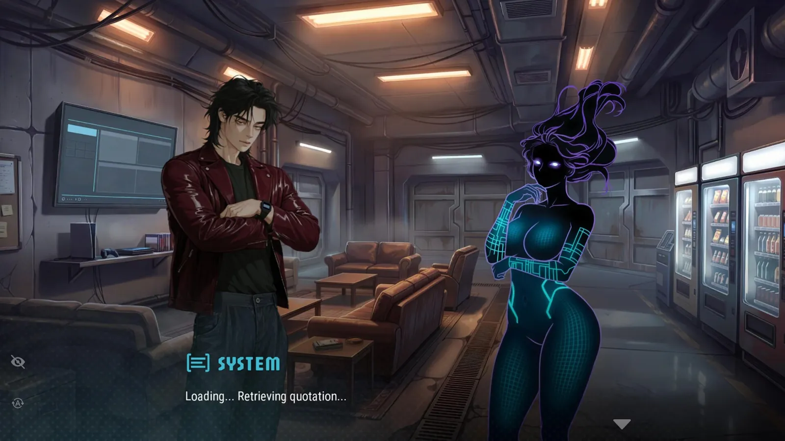Sex Vault: The Lust-Tec Project gameplay screenshot 2 (Ren'Py adult game) by Kinky Business Group – free download