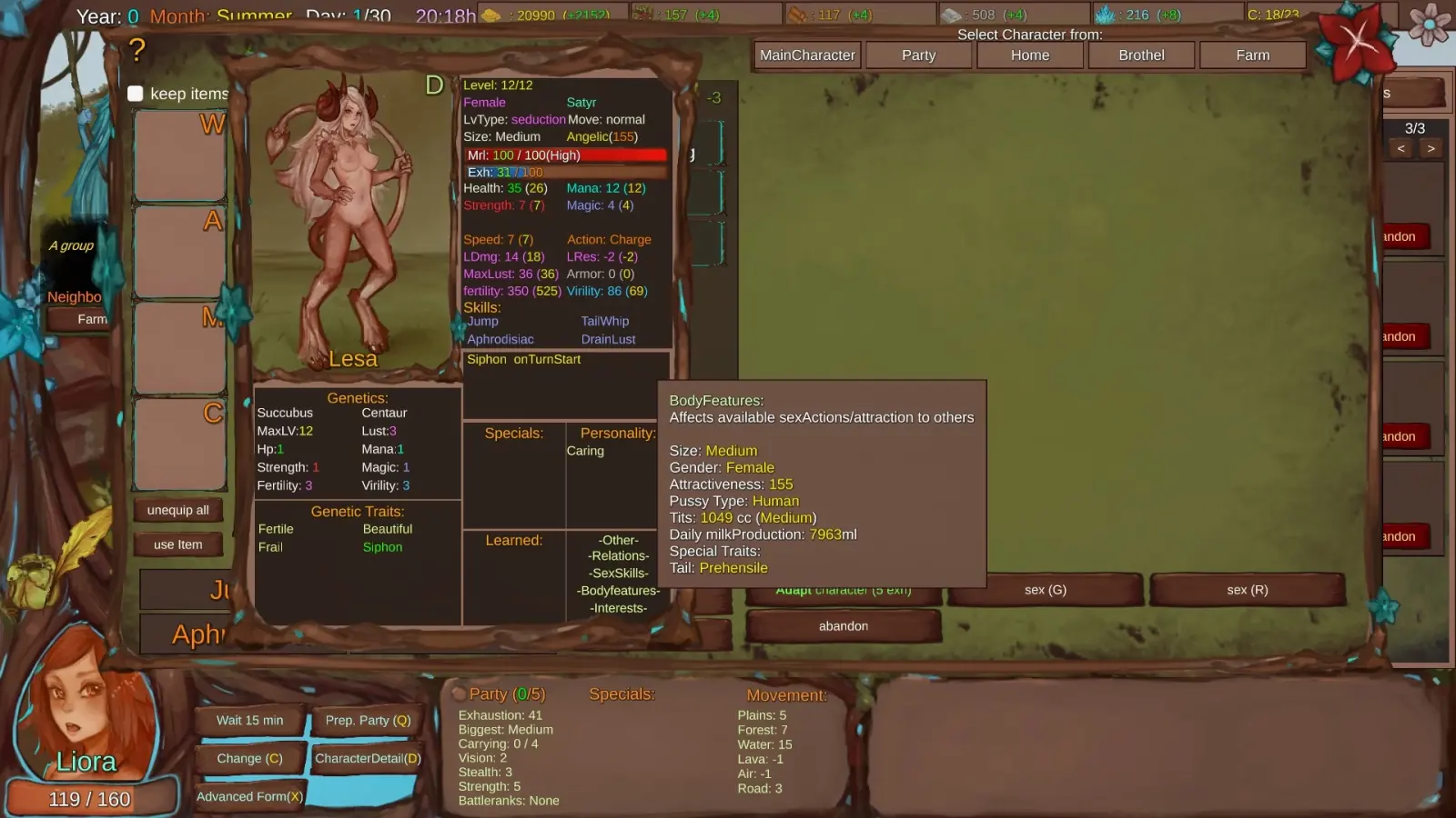 Portals of Phereon gameplay screenshot 3 (Ren'Py adult game) by Syvaron – free download