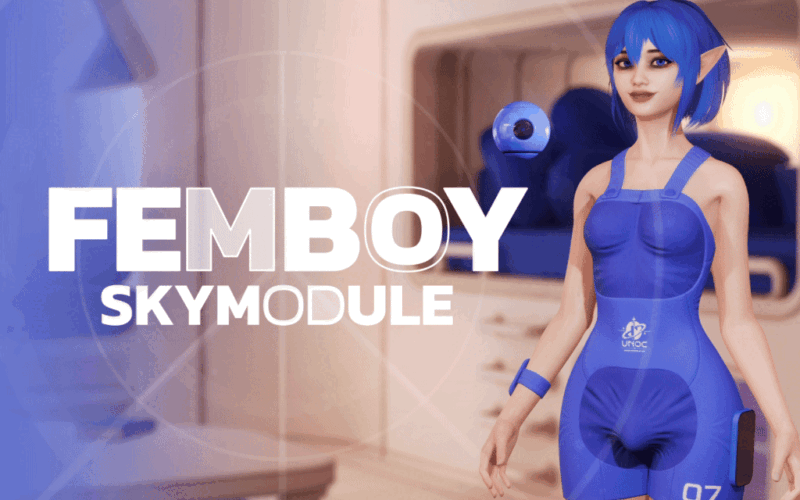 Femboy Skymodule cover 0.6 – Ren'Py adult game by VelvetClick free download