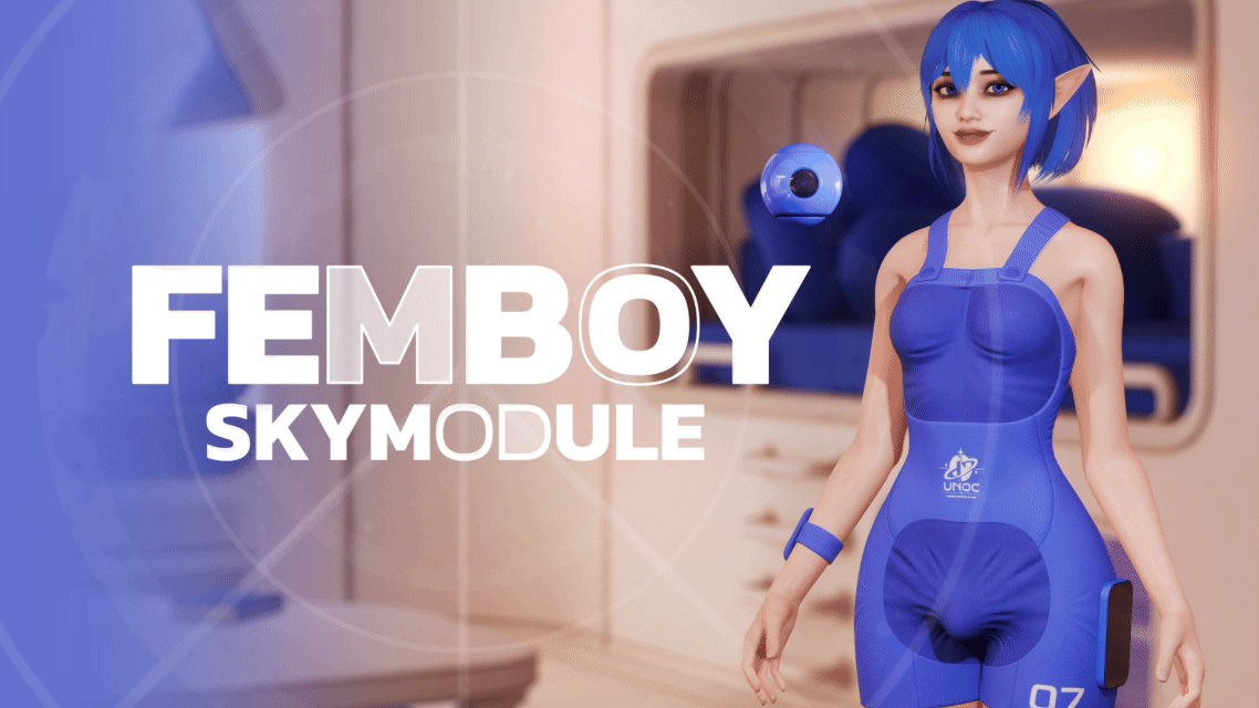 Femboy Skymodule cover 0.6 – Ren'Py adult game by VelvetClick free download